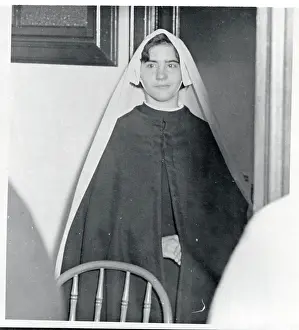 Marie Dionne Prints: Portrait of Marie Dionne Wearing Robes of a Sister
