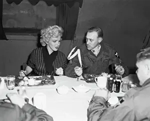 Portrait of Marilyn Monroe with Soldiers