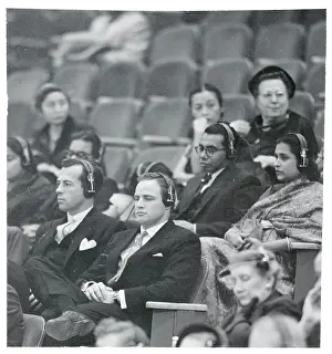 Portrait of Marlon Brando at the UN