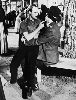 Portrait of Marlon Brando and Karl Malden