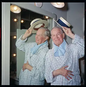 Portrait of Maurice Chevalier Raising His Hat