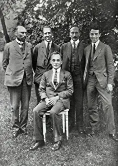 Portrait Of Max Born And Colleagues