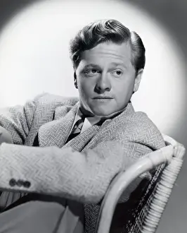 Portrait Of Mickey Rooney Seated