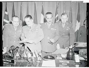 Portrait of Military Leaders of NATO at Conference