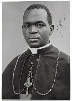 Portrait of Monsignor Joseph Kiwanu in Religious Dress