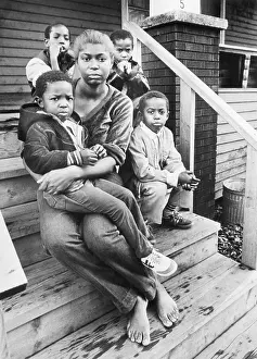 Flint Prints: Portrait of Mother and Four Young Sons