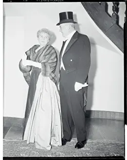 Portrait of Mr. and Mrs. John Foster Dulles in Formal Wear