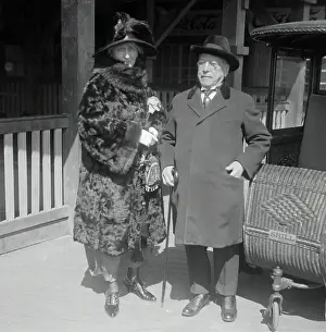 Portrait of Mr. and Mrs. Samuel Gompers Standing by a Window