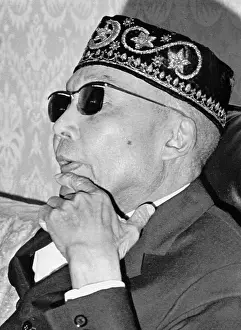 Portrait of Muslim Leader Elijah Muhammad