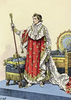 Portrait of Napoleon I on Postcard