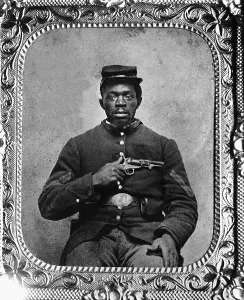 Revolver Prints: Portrait of a Negro Union Infantry Corporal