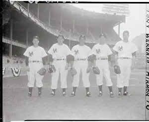 Portrait of Five New York Yankee Star Pitchers