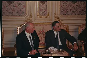 Portrait of Nikolai Podgorny with Gamal Abdel Nasser