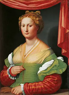 Painted Prints: Portrait of noblewoman - possibly Vannozza Cattanei (Ritratto di gentildonna - forse Vannozza Cattanei)