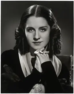 Hand On Chin Prints: Portrait Norma Shearer Costumed