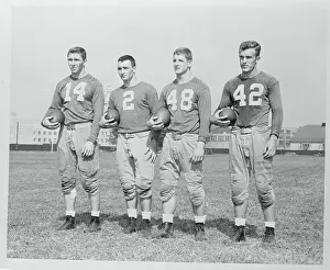 Portrait of Four Notre Dame Football Players