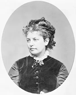 Button Prints: Portrait of Novelist Mary Mapes Dodge