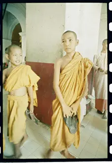 Mandalay Prints: Portrait of Novice Monks