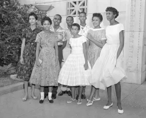 Little Rock Prints: Portrait of Eight of The Little Rock Nine Students