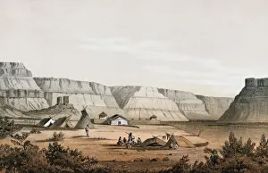 Native Am Prints: Portrait of the Old Fort Walla Walla