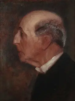 Klimt Prints: Portrait Of An Old Man In Profile (Count Traun?)