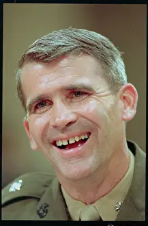Portrait of Oliver North Smiling