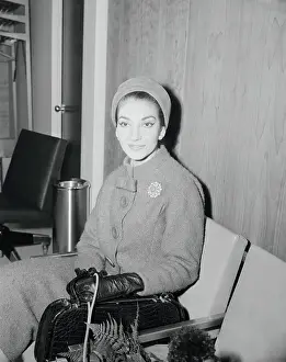 Portrait of Opera Star Maria Callas