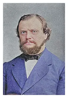 Legends And Icon Prints: Portrait of Paul Ludwig Adalbert Falk (1827-1900) German politician