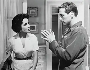 Portrait of Paul Newman and Elizabeth Taylor