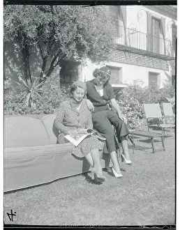 Santa Barbara Prints: Portrait of Paulette Goddard with Her Mother