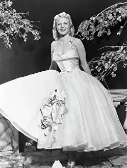 Portrait of Peggy Lee Wearing Gown
