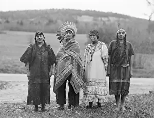 Maine Prints: Portrait of Penobscot Indian Girls