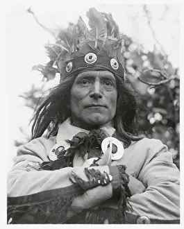 Maine Prints: Portrait of a Penobsot Indian in Native Dress