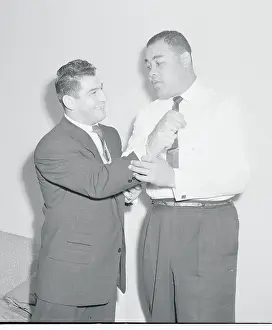 Portrait of Peter Mueller and Joe Louis