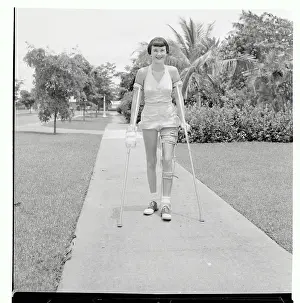 Portrait of Polio Victim