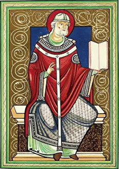Pope Prints: Portrait of Pope Gregory I
