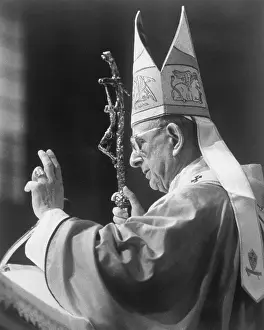 Peters Basilica Prints: Portrait of Pope Paul VI