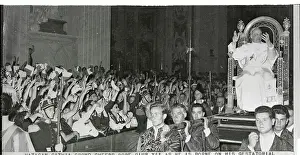 Portrait of Pope Pius XII Seated on Gestatorial Chair