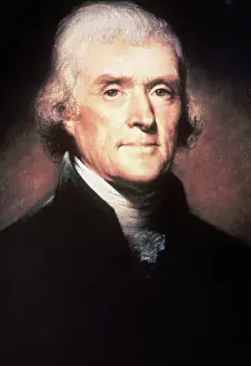 Portrait of President Thomas Jefferson by Rembrandt Peale