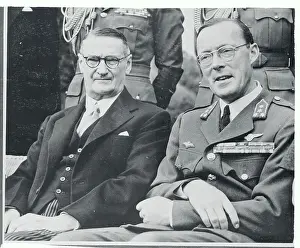 Bernhard Prints: Portrait of Prince Bernhard and E.G. Jensen