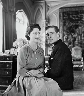 Portrait of Princess Margaret and Anthony Armstrong Jones Sitting