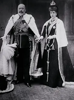 Alexandra Prints: Portrait of Queen Alexandra and King Edward VII