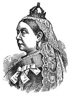 Images Dated 22nd May 2018: Portrait of Queen Victoria - 19th Century
