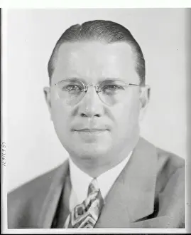 Portrait of R. A. Fisher Wearing Eyeglasses