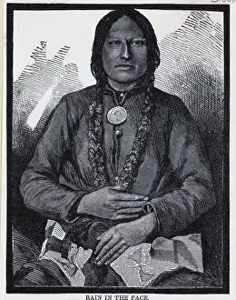 Hunkpapa Sioux Prints: Portrait Of Rain In The Face