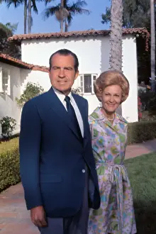 Full Front Portrait of Richard Nixon and Wife