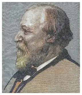 Legends And Icon Prints: Portrait of Robert Browning