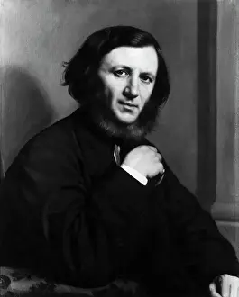 Beards Prints: Portrait of Robert Browning by M. Guardigliani