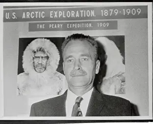 Robert E Prints: Portrait of Robert E. Peary, Jr