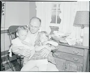 Portrait of Robert Hicks with Daughters